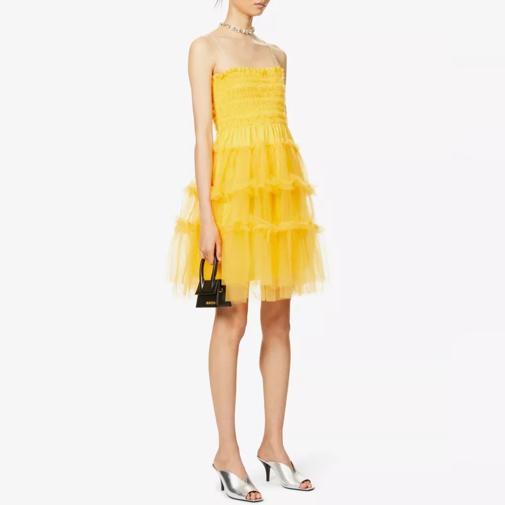 NWOT Amy Lynn Willow strapless woven mini dress